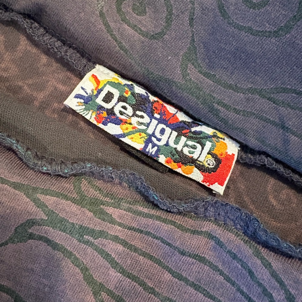 Desigual A-Line Skirt with Green and Pink Floral Design - Picture 2 of 9